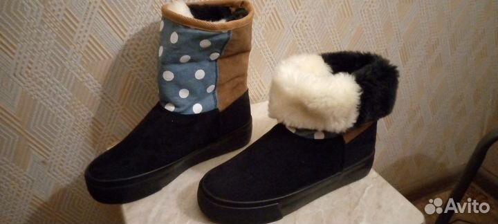 Ботинки женские зимние замшевые 36размера