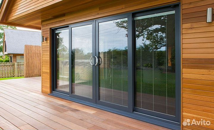 Алюминиевые двери раздвижные и окна