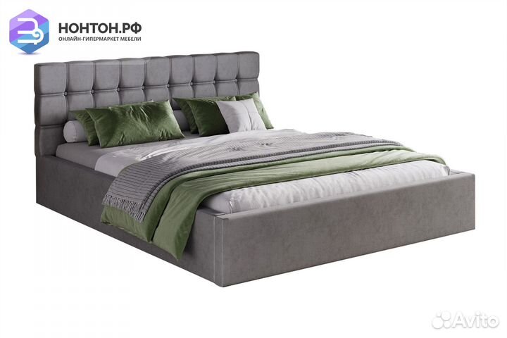 Кровать Андромеда 1.6 м серая