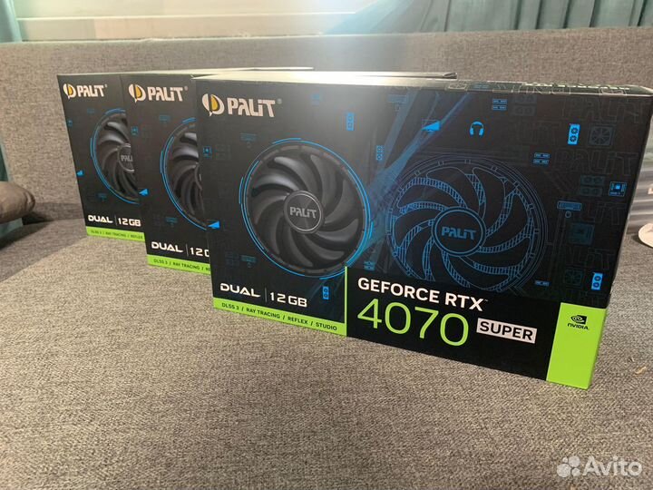 Видеокарты Palit GeForce RTX 4070 super Dual