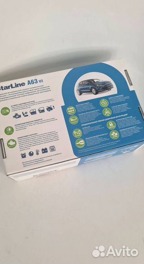 Сигнализация Starline A63 V2 с установкой