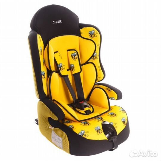 Автокресло детское Siger Прайм Isofix 9-36кг Новое