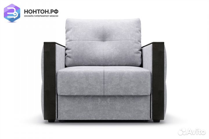 Кресло еврокнижка Инсайд серое