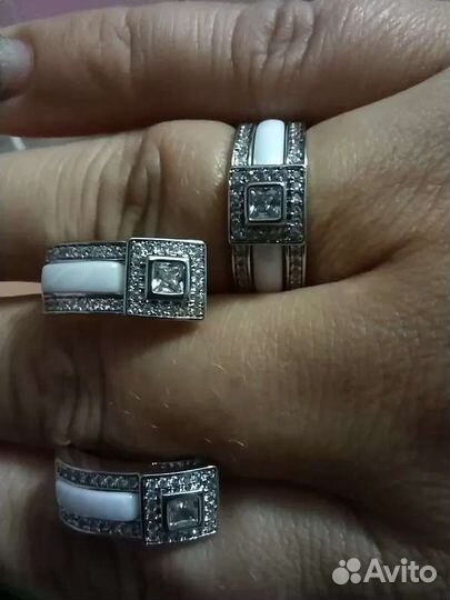 Серьги + кольцо трансформер