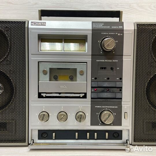 Магнитофон кассетный комета-225 стерео