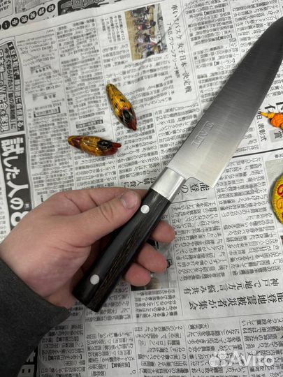 Японский кухонный нож Гюйто 19см