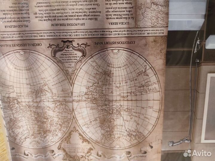 Штора для ванной новая