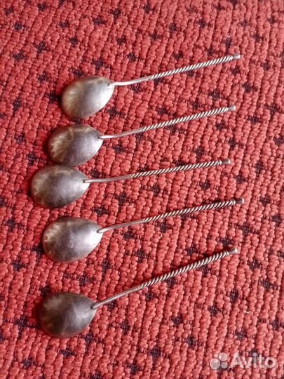 Чайные ложечки серебро