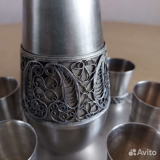 Набор мельхиоровый. Скань. Филигрань