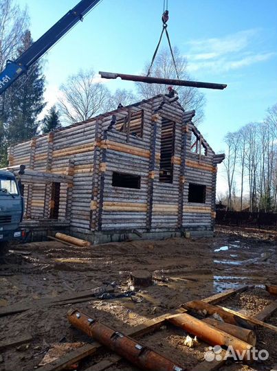 Сборка срубов