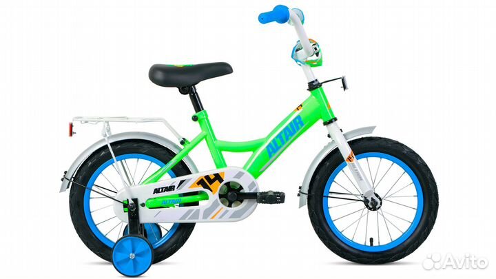 Велосипед детский Altair Kids d-14 (2021) ярко-зел