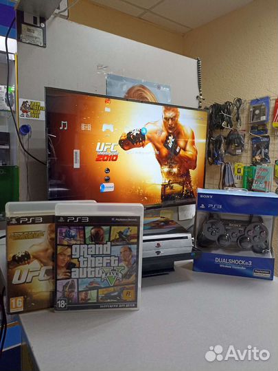 Ps3 320gb + 2 диска