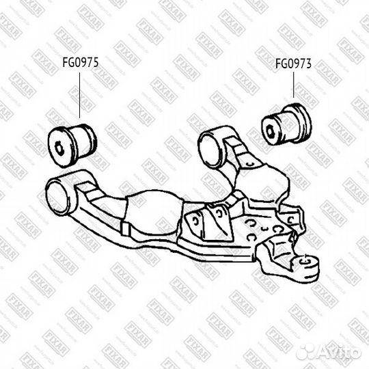 Сайлентблок переднего нижнего рычага toyota Seq