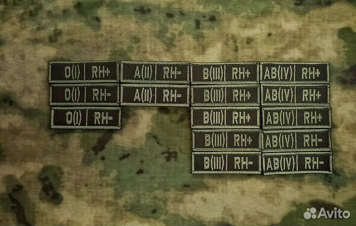Патч Группа крови(все) полевой