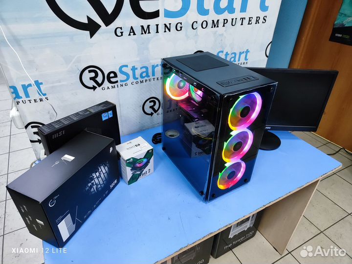 Игровой пк (Intel Core I3-10100/16ddr4/RX570 8gb)