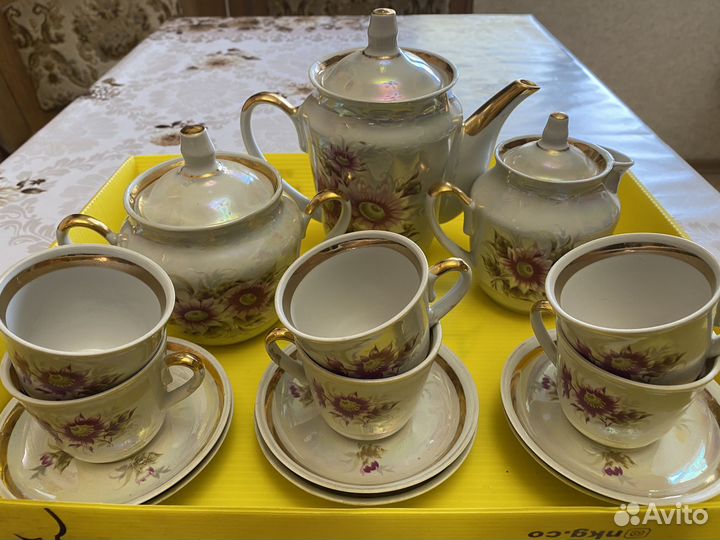 Кофейный сервиз СССР перламутровый