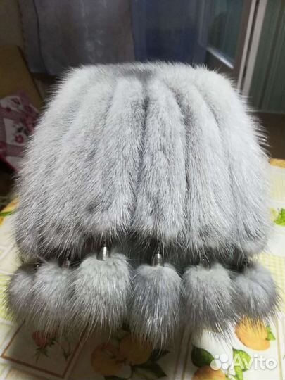 Шапка норковая новая женская