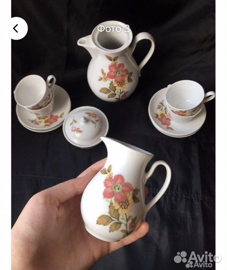 Кофейный сервиз Bohemia Чехословакия