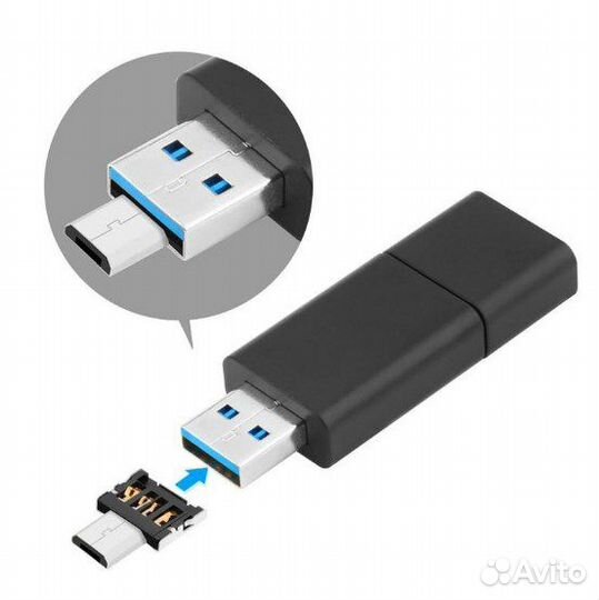Переходник iPhone Микро USB to USB Микро tupe C