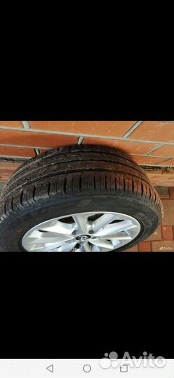 Летняя резина с дисками r16 с Тойоты Corolla