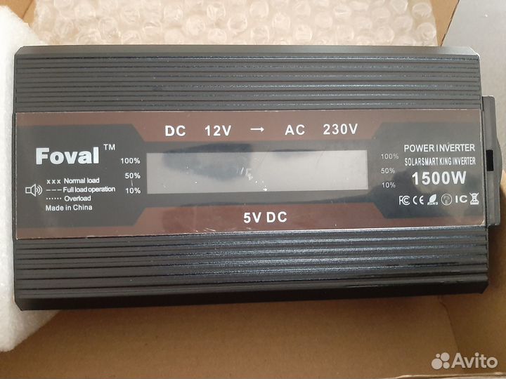 Инвертор автомобильный 1500 wt