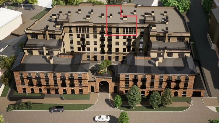 3-к. квартира, 104 м², 5/5 эт.
