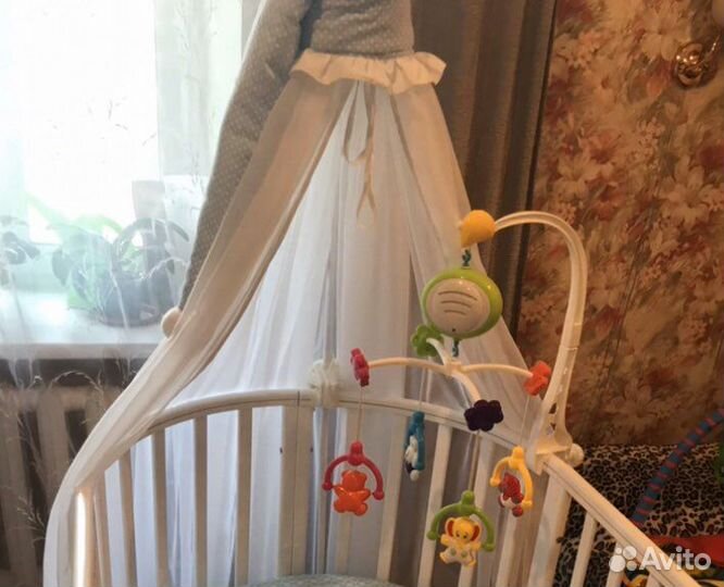 Круглая кровать трансформер 5 в 1