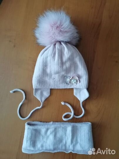 Комплект шапка зимняя и снуд