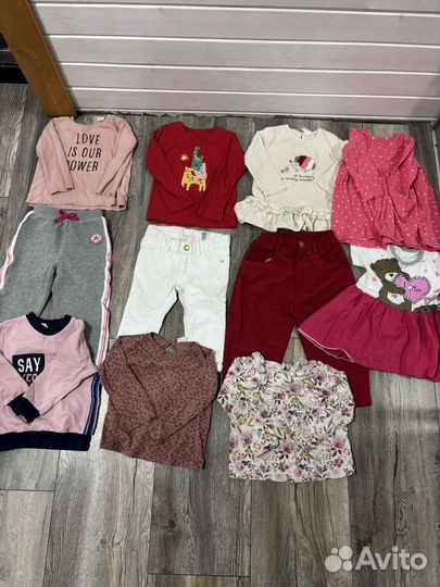 Детские вещи на девочку пакетом 86 92