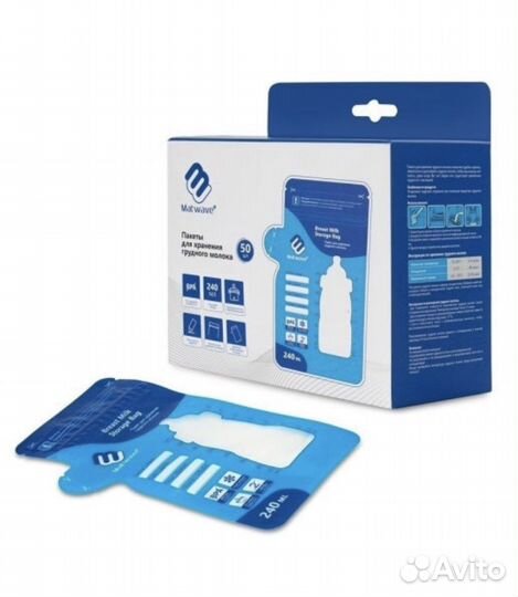 Пакеты для хранения грудного молока Matwave, 50 шт