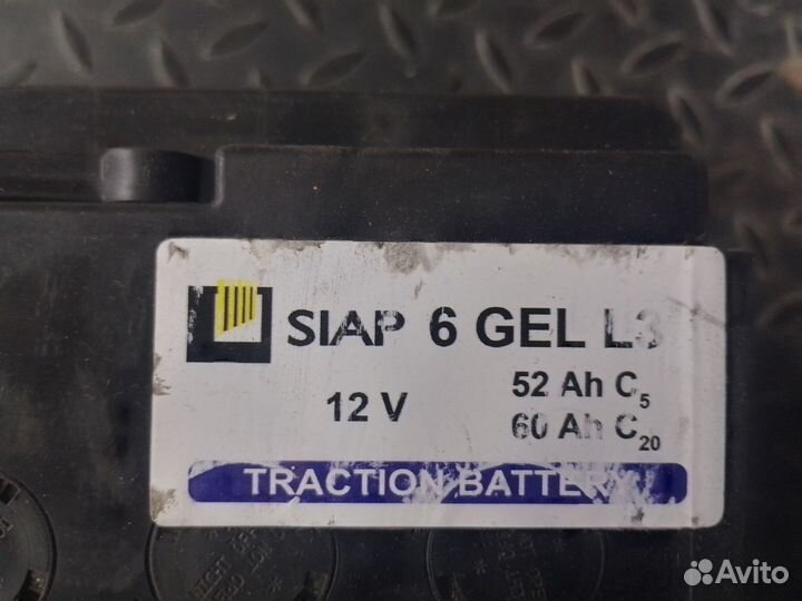 Аккумулятор тяговый siap 6 GEL L3 (12V / 52Ah)