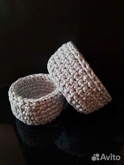 Корзины из трикотажной пряжи