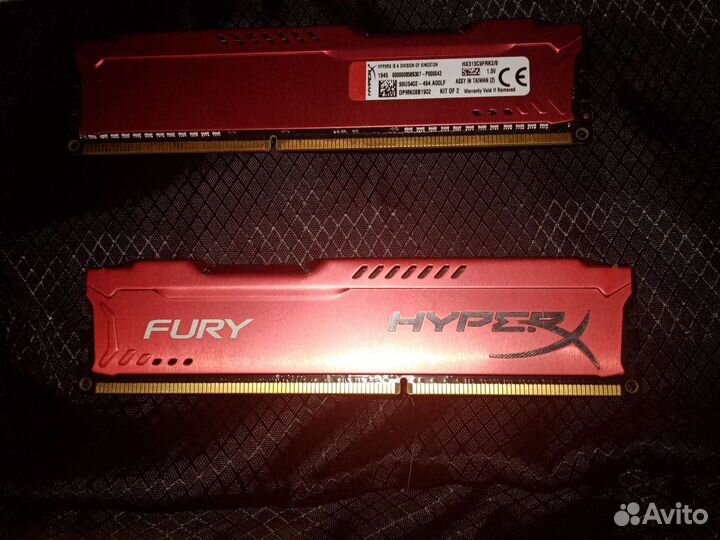 Оперативная память Kingston HyperX fury ddr3 4гб