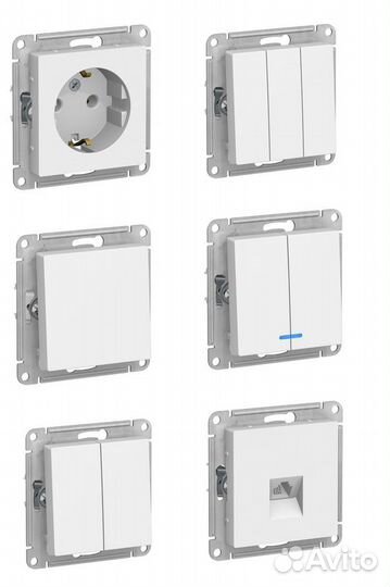 Розетка компьютерная Schneider atlas design RJ45