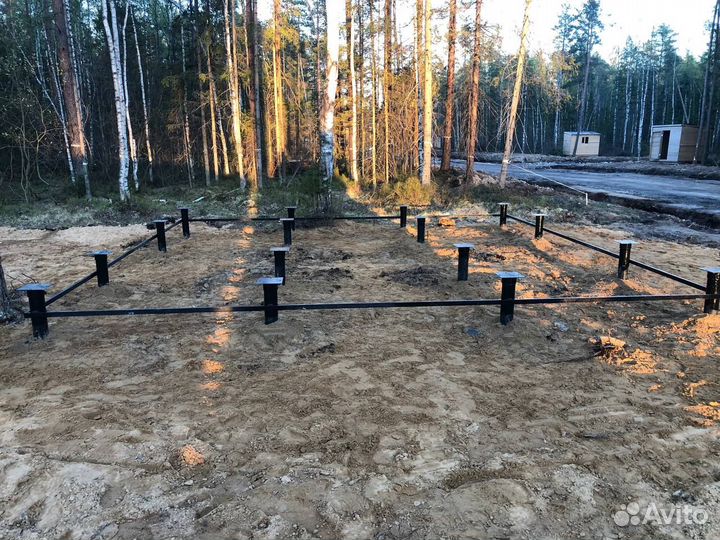 Винтовые сваи обвязка с установкой под ключ