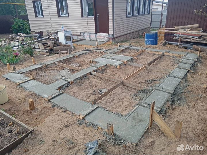 Строительство. Забор, навес, фундамент, сайдинг