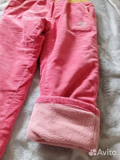 Штаны утеплённые 92-98дев