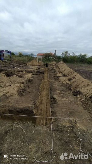 Услуги миниэксковатора