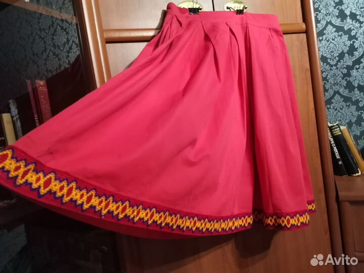 Пышная юбка ручной работы в этно/бохо стиле