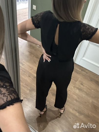 Комбинезон и платье кожзам zara, размер xs-s