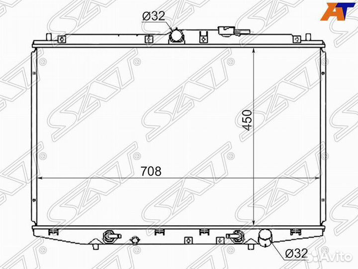 Радиатор Honda Odyssey 98-04