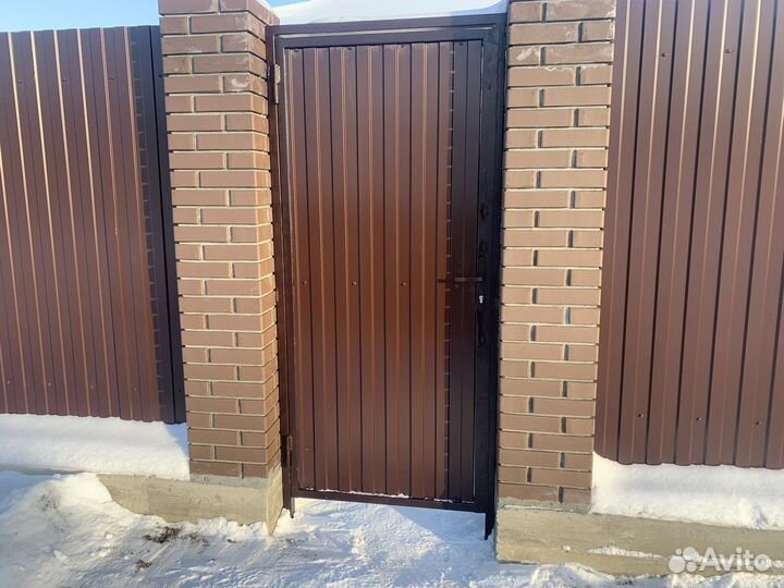 Откатные ворота под ключ, заборы, сварочные работы