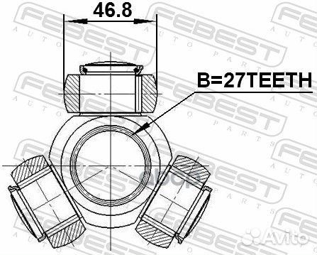 Трипоид toyota camry ACV40/GSV40 2006-2011 0116