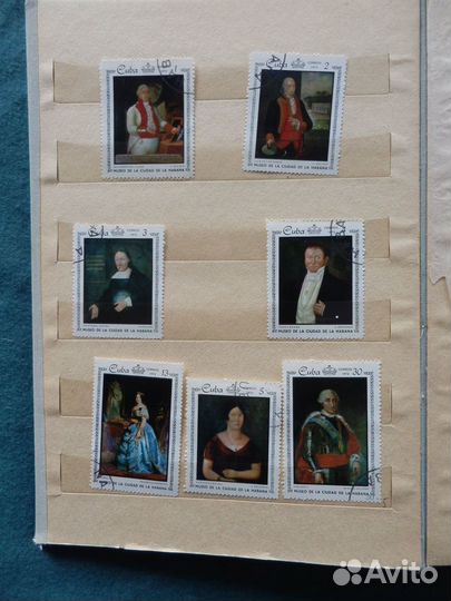 Марки почтовые живопись соц страны 1967- 1972 г