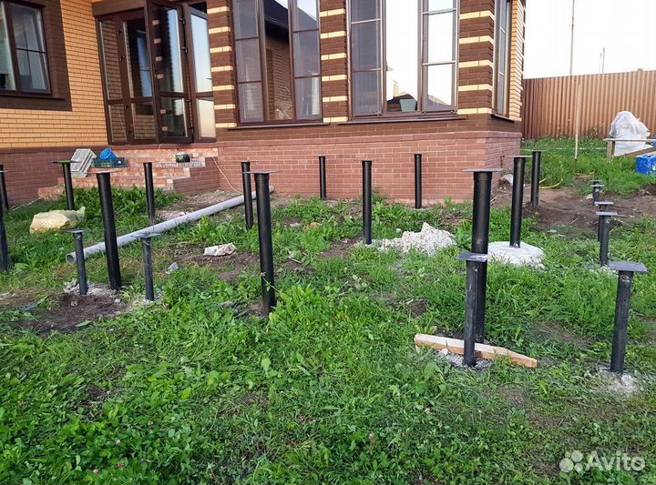 Винтовые сваи под ключ. Свайно винтовой фундамент