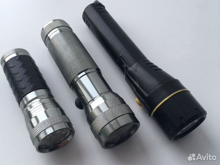 Три фанарика светодиодных на запчасти