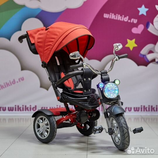 Велосипед трехколесный с ручкой