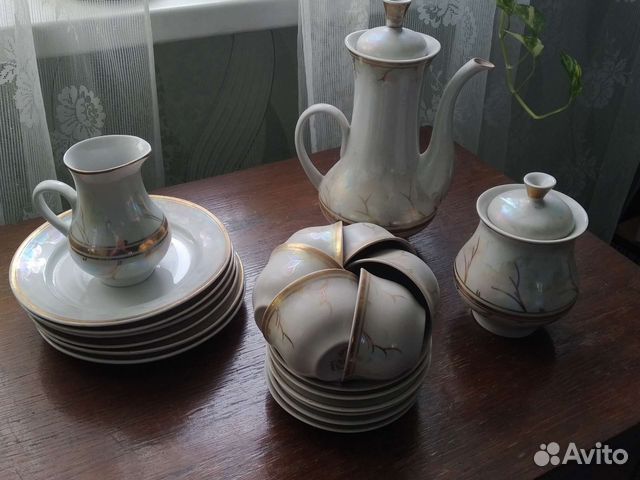 Сервиз кофейный с перламутром