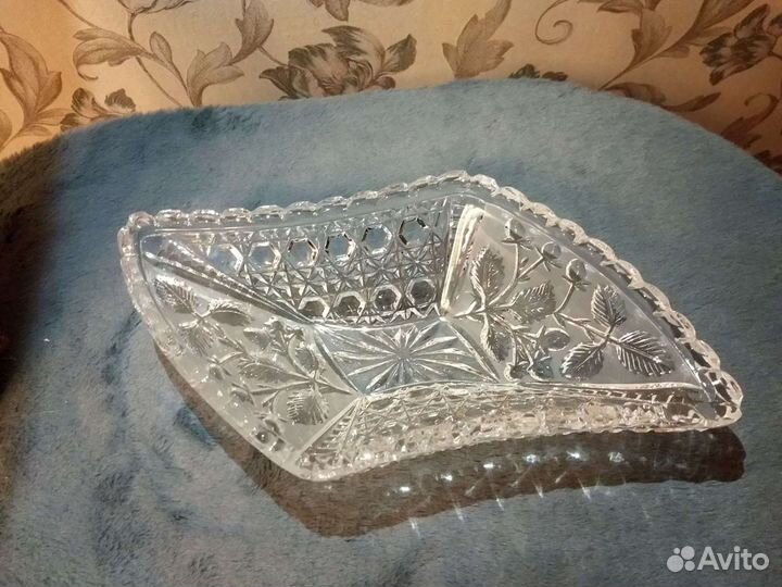 Хрустальная конфетница СССР