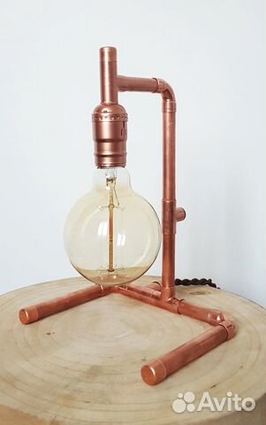 Торшер настольный лофт